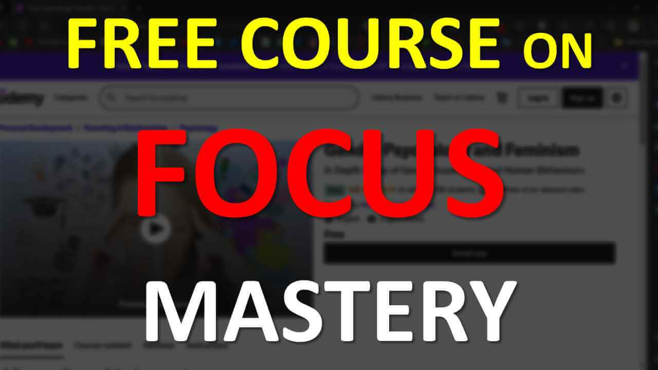 FREE Couse to Improve Focus